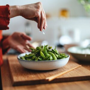 Natto beans fermented soybeans Japanese packaging fresh