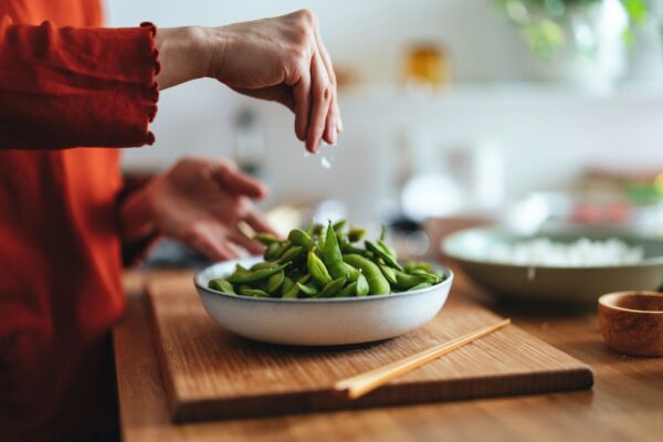 Natto beans fermented soybeans Japanese packaging fresh