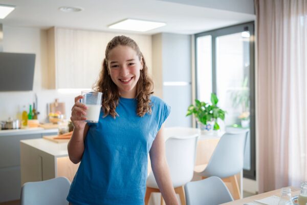Milk kefir powder probiotic supplement jar modern packaging creamy
